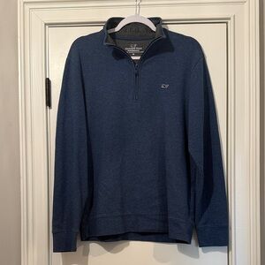 Vineyard Vines Men's Navy Zip-Up Sweater